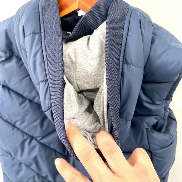 M&S London Studio Boy's Blue Hooded Puffer Vest Size 8-9 - Picture 8 of 12